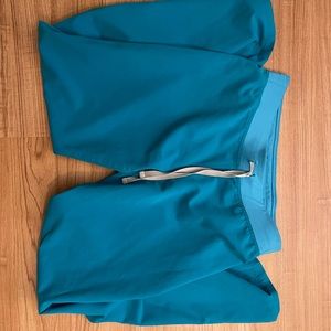 Figs Livingston Teal Small Scrub Pants